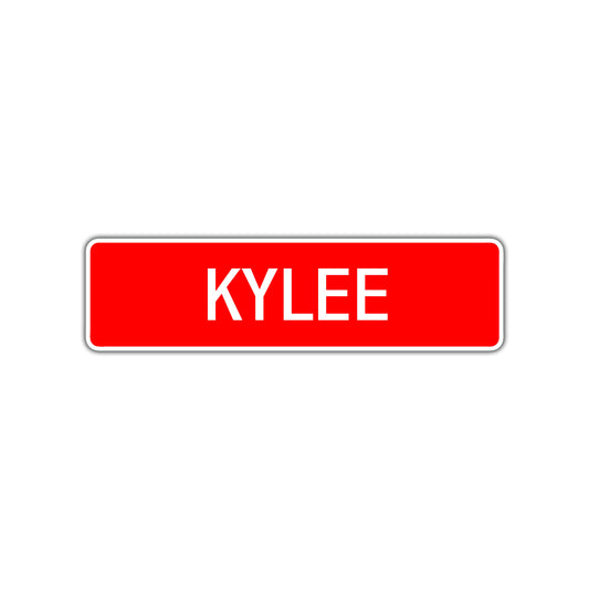 Kylee Street Sign Children Name Room Plate