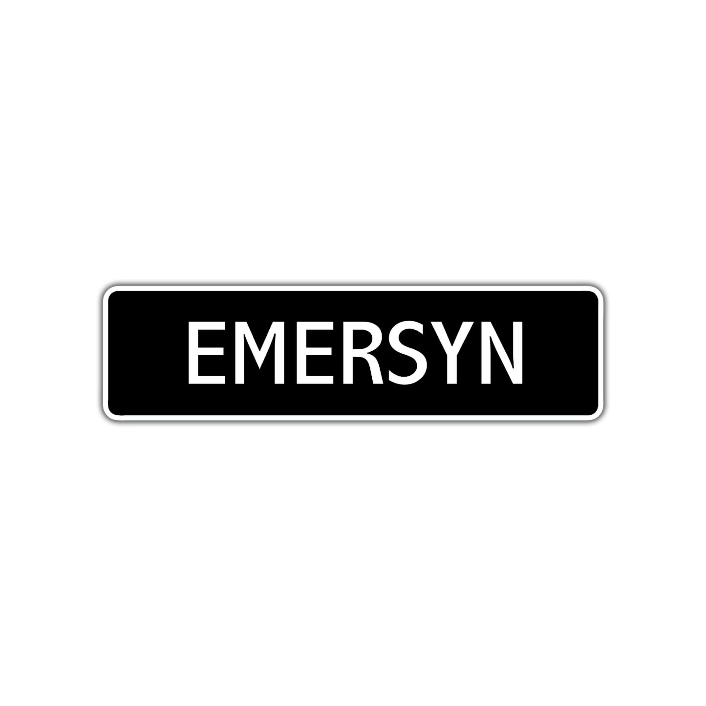 Emersyn Street Sign Children Name Room Plate