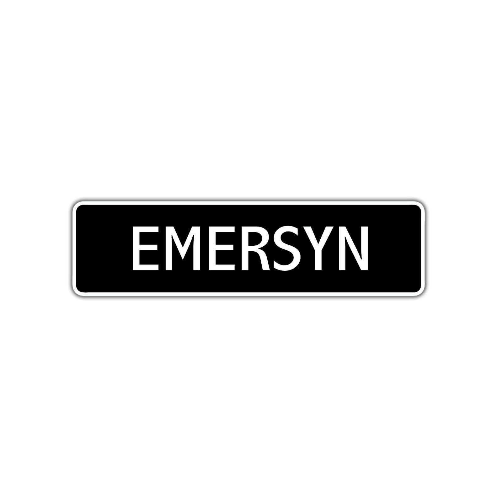 Emersyn Street Sign Children Name Room Plate