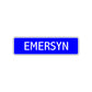Emersyn Street Sign Children Name Room Plate