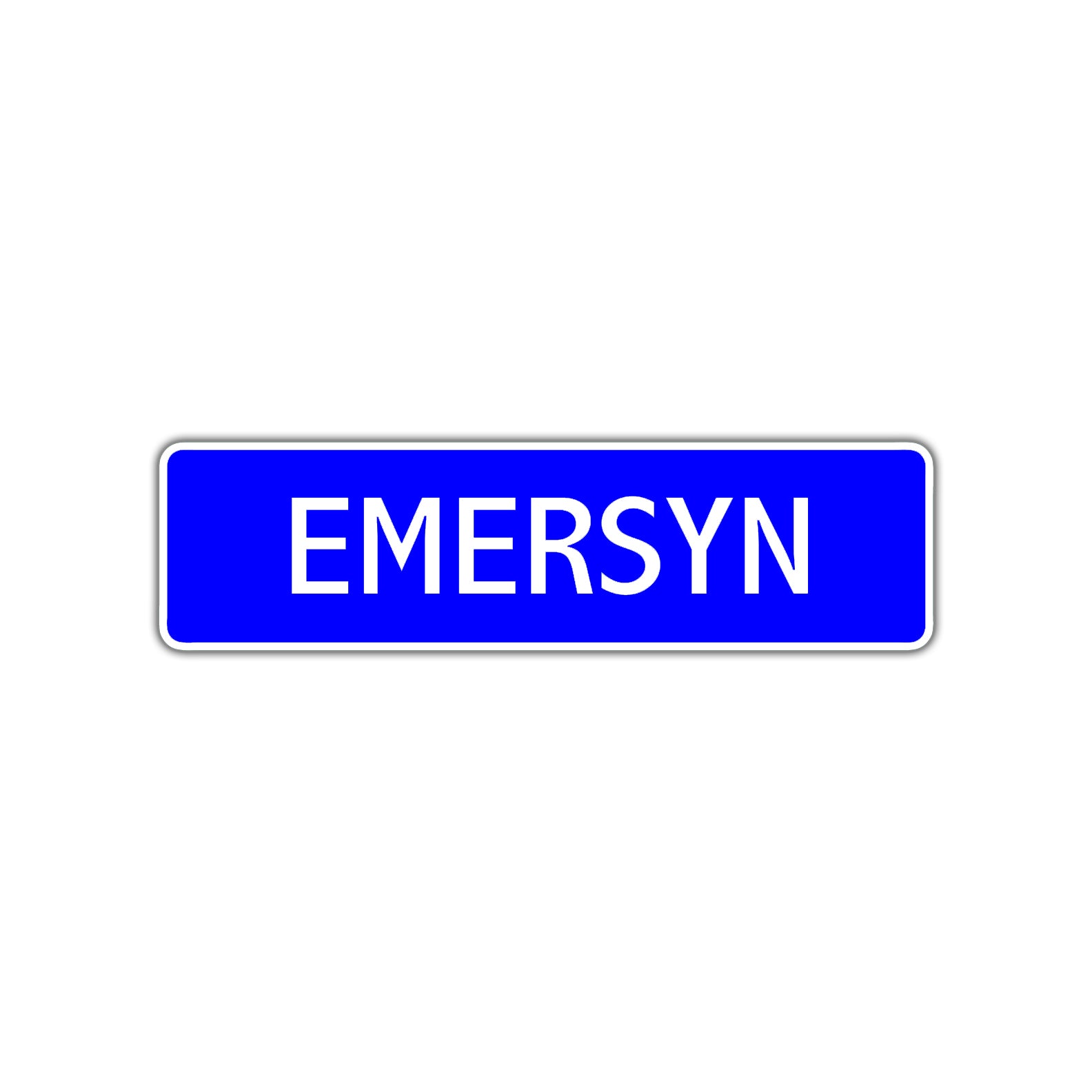Emersyn Street Sign Children Name Room Plate