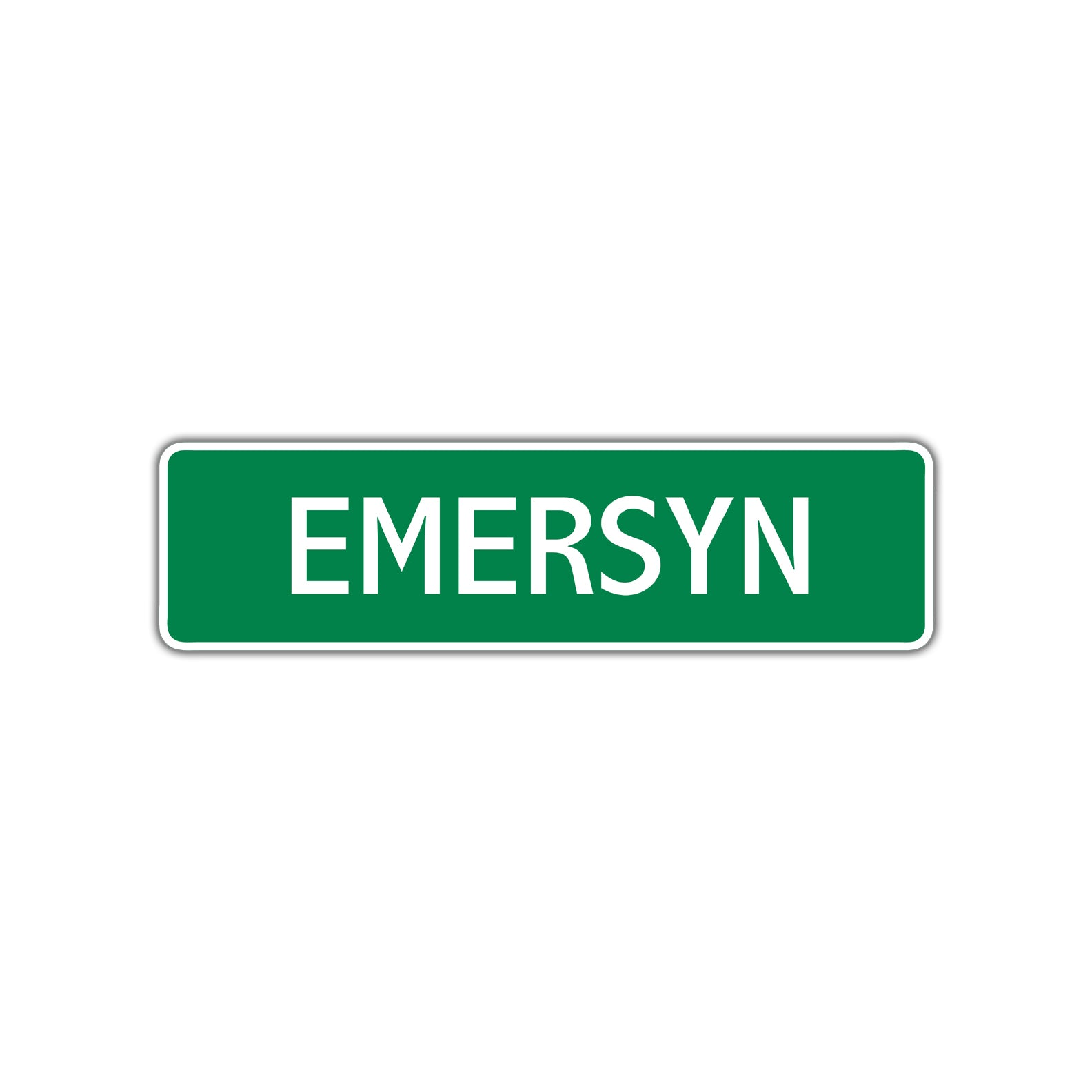 Emersyn Street Sign Children Name Room Plate