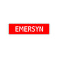 Emersyn Street Sign Children Name Room Plate