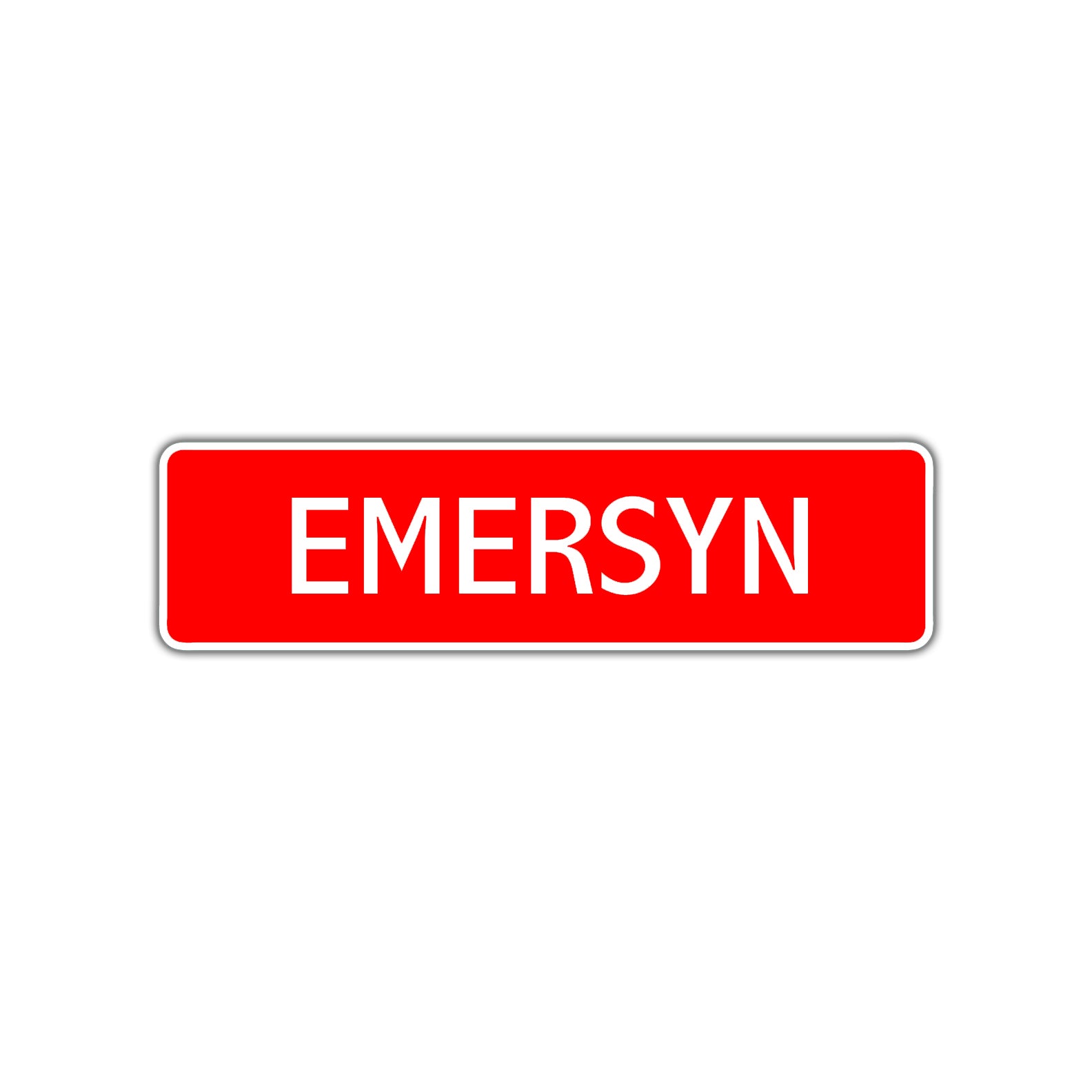 Emersyn Street Sign Children Name Room Plate