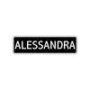 Alessandra Street Sign Children Name Room Plate