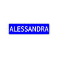 Alessandra Street Sign Children Name Room Plate