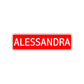 Alessandra Street Sign Children Name Room Plate