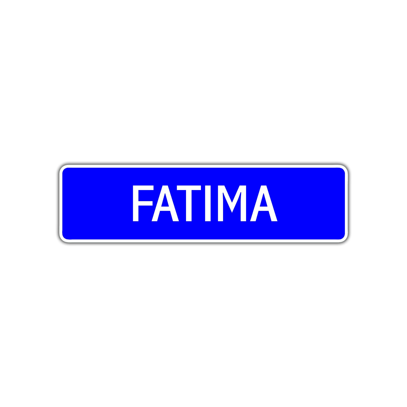 Fatima Street Sign Children Name Room Plate