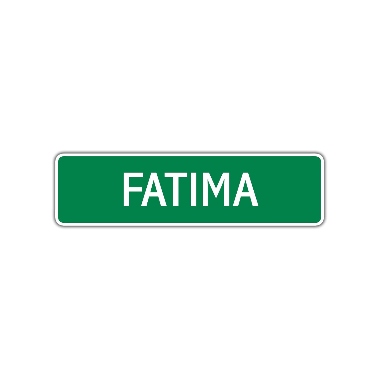 Fatima Street Sign Children Name Room Plate