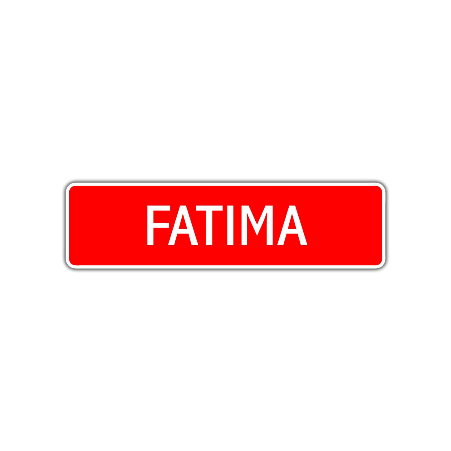 Fatima Street Sign Children Name Room Plate