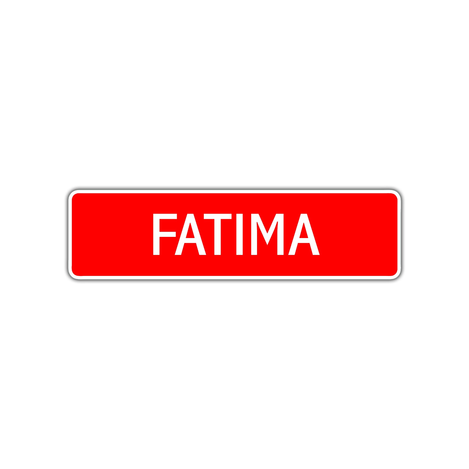 Fatima Street Sign Children Name Room Plate