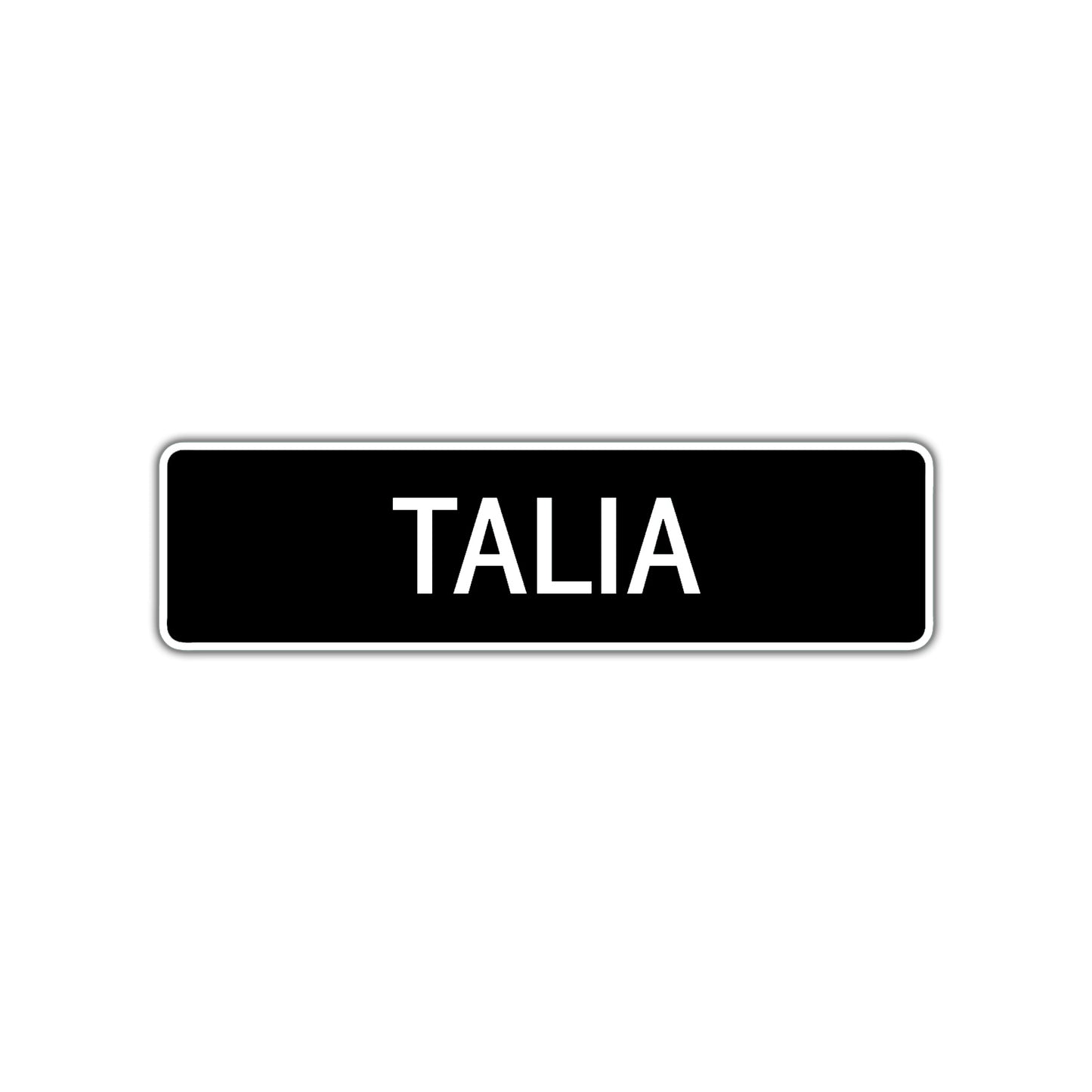Talia Street Sign Children Name Room Plate