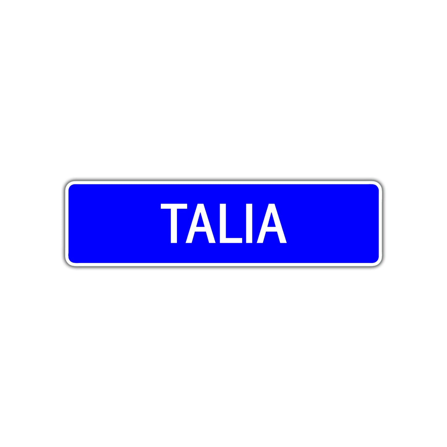 Talia Street Sign Children Name Room Plate