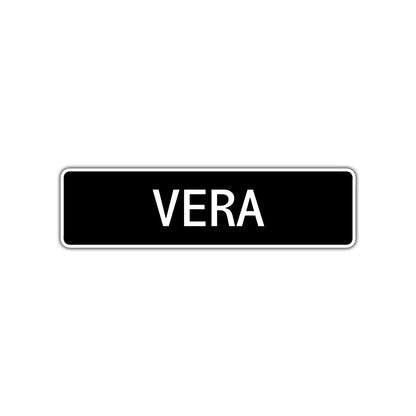 Vera Street Sign Children Name Room Plate