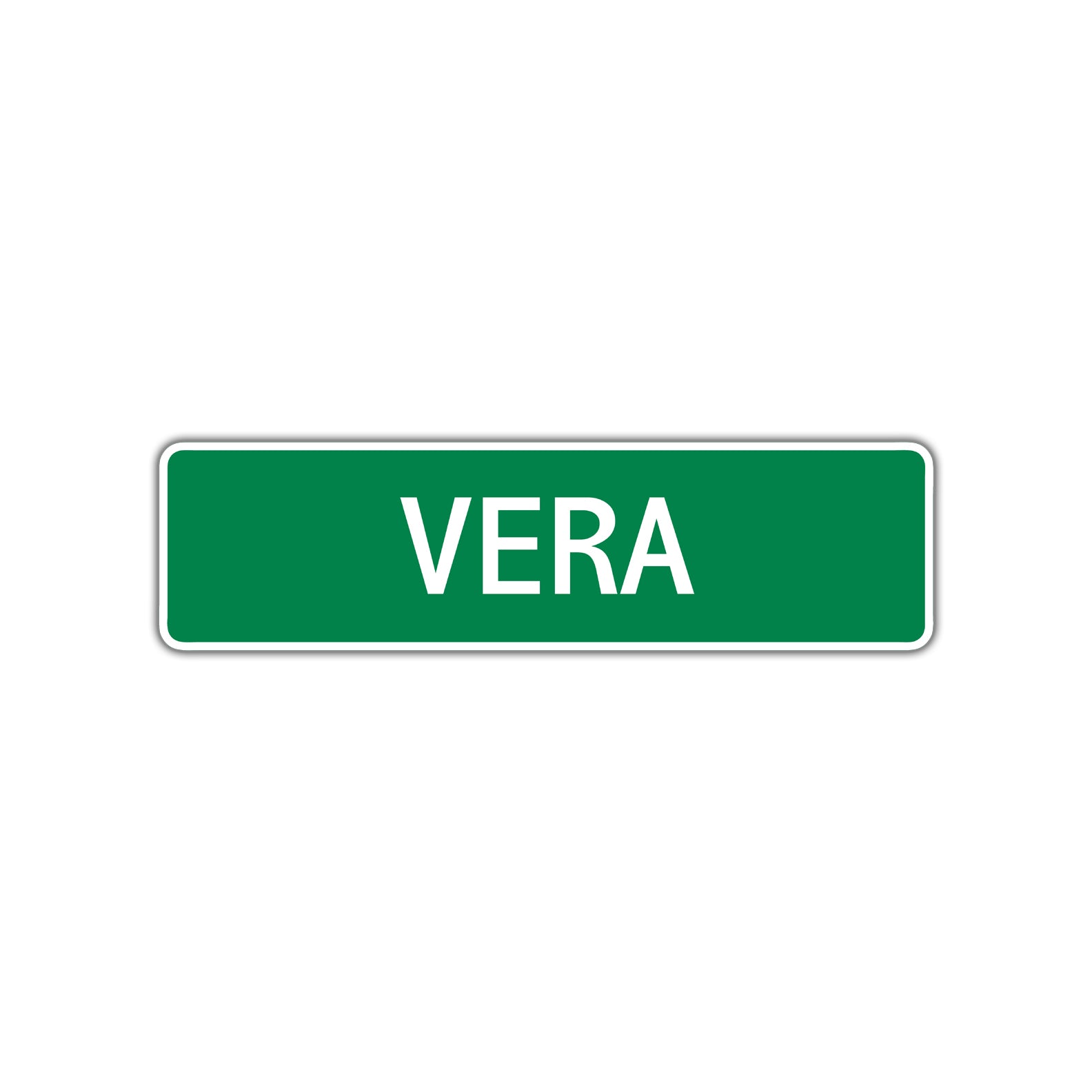 Vera Street Sign Children Name Room Plate