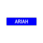 Ariah Street Sign Children Name Room Plate