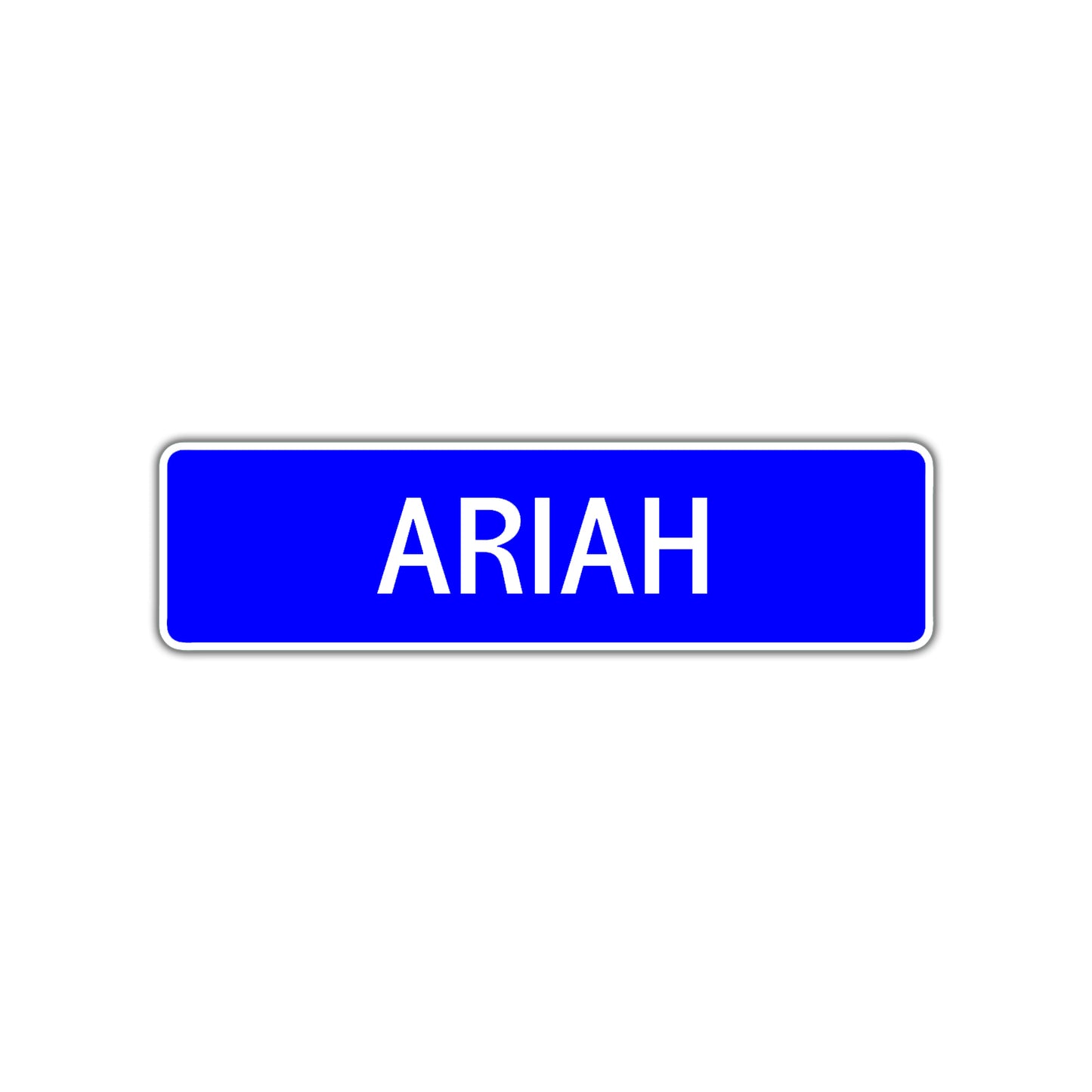 Ariah Street Sign Children Name Room Plate