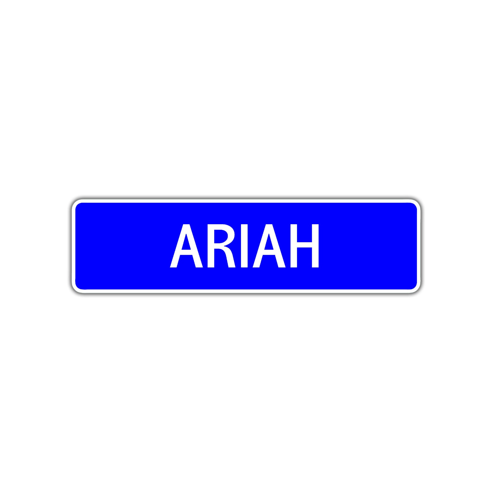 Ariah Street Sign Children Name Room Plate