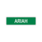 Ariah Street Sign Children Name Room Plate