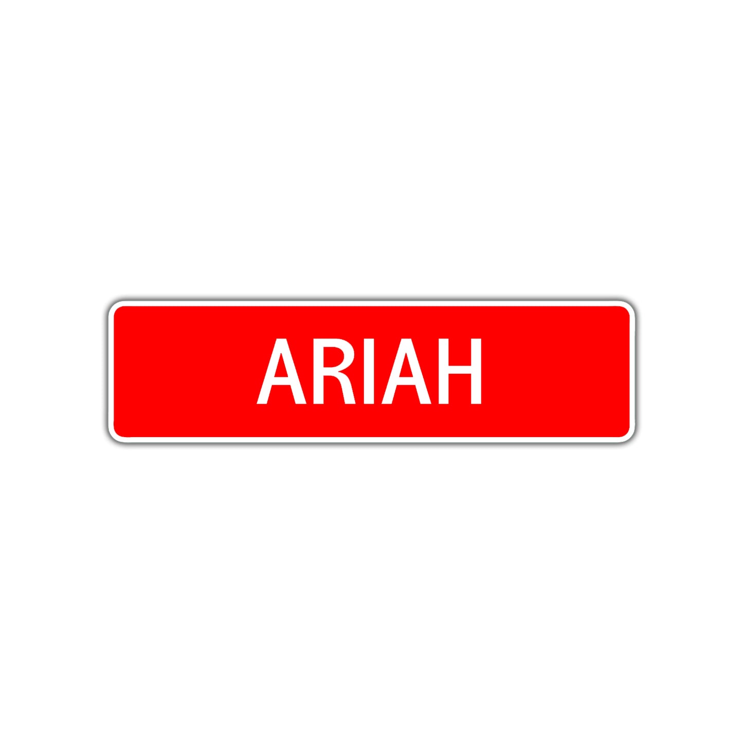 Ariah Street Sign Children Name Room Plate