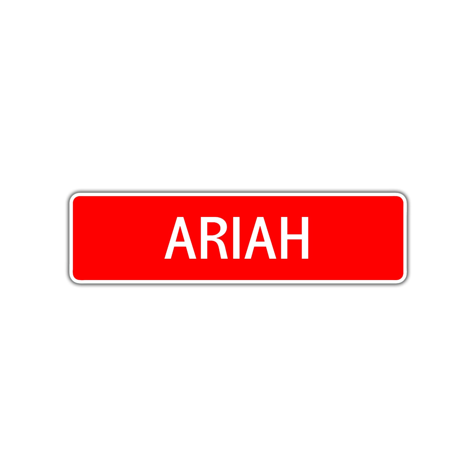 Ariah Street Sign Children Name Room Plate