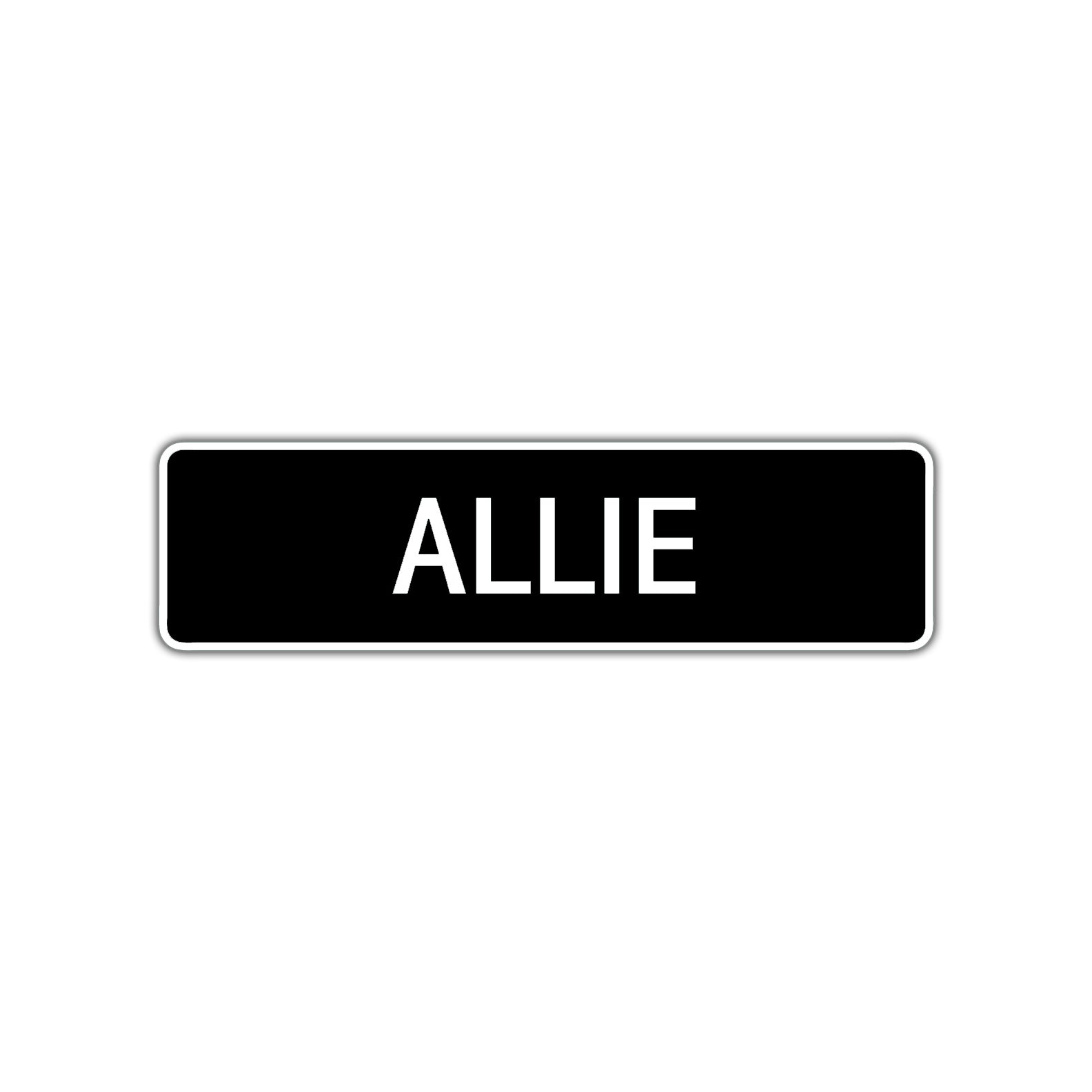 Allie Street Sign Children Name Room Plate