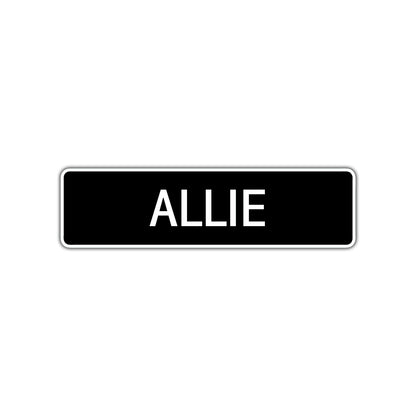 Allie Street Sign Children Name Room Plate