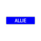 Allie Street Sign Children Name Room Plate