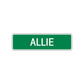 Allie Street Sign Children Name Room Plate