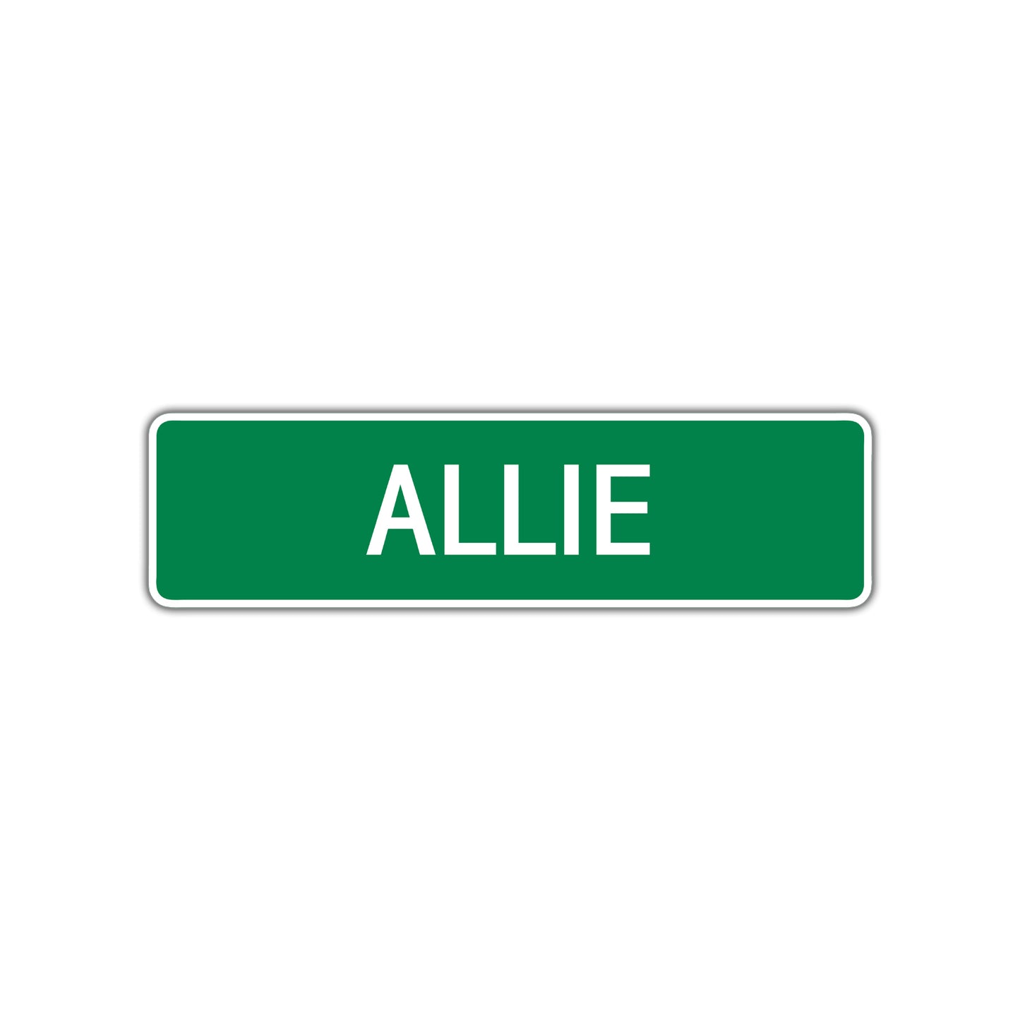 Allie Street Sign Children Name Room Plate
