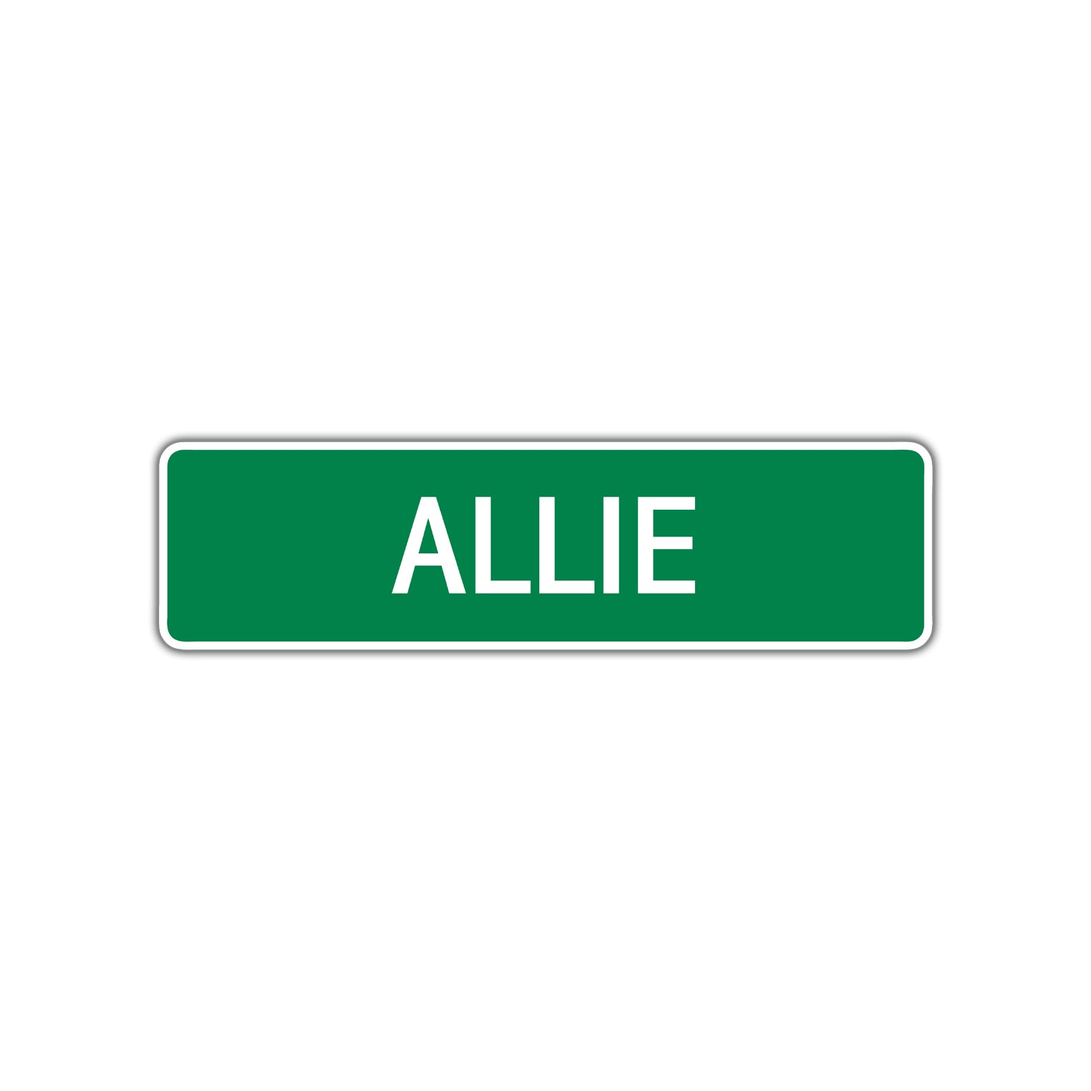 Allie Street Sign Children Name Room Plate