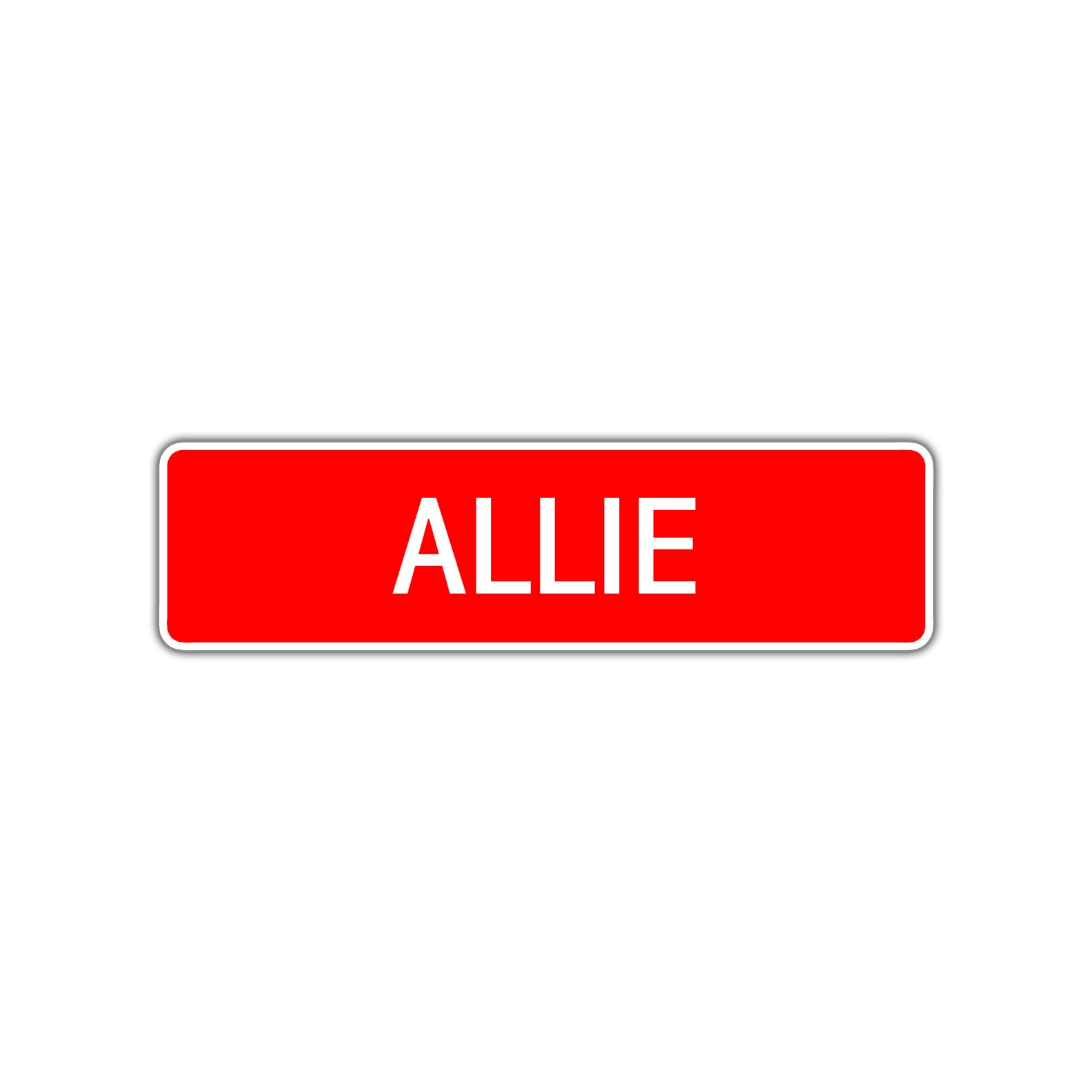 Allie Street Sign Children Name Room Plate