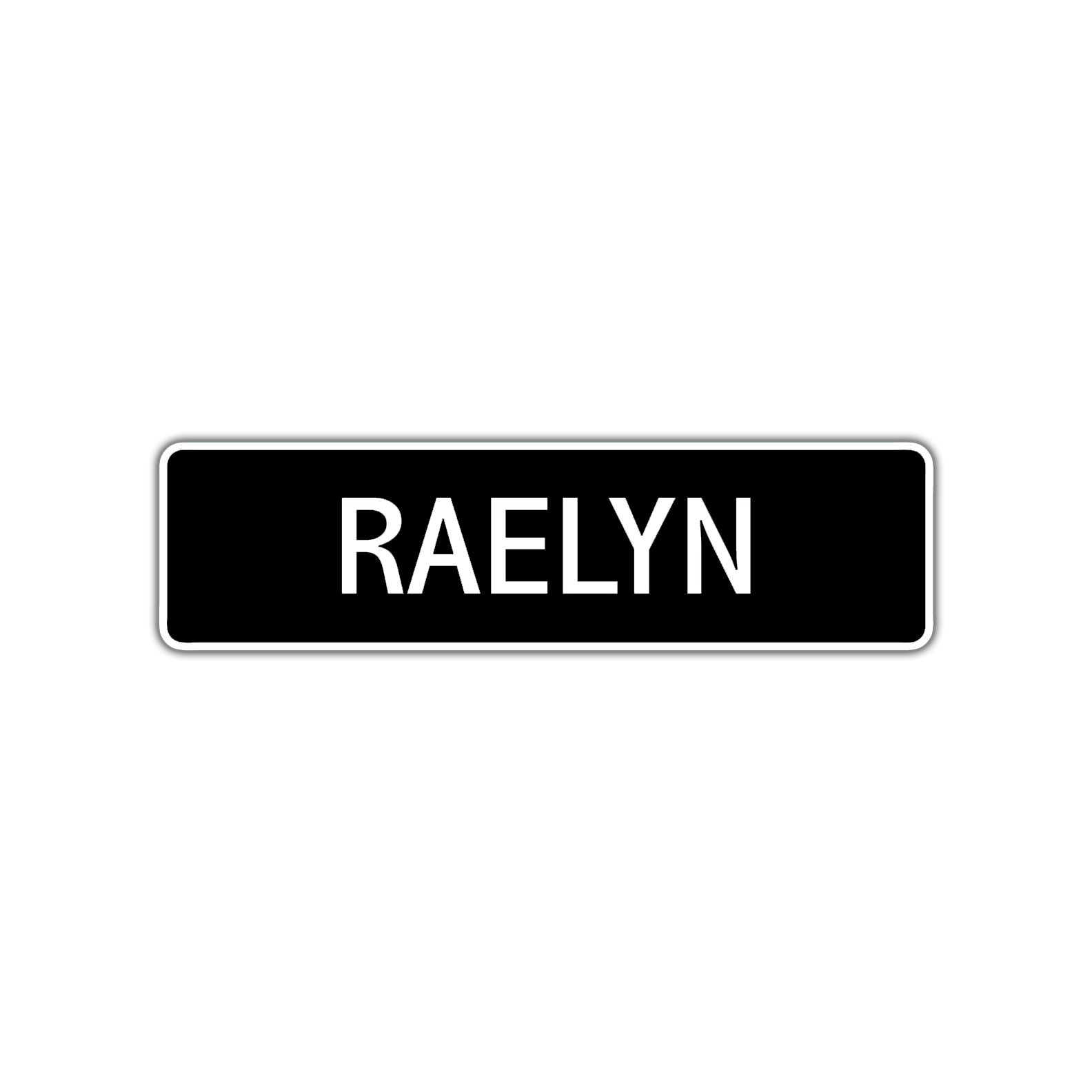 Raelyn Street Sign Children Name Room Plate