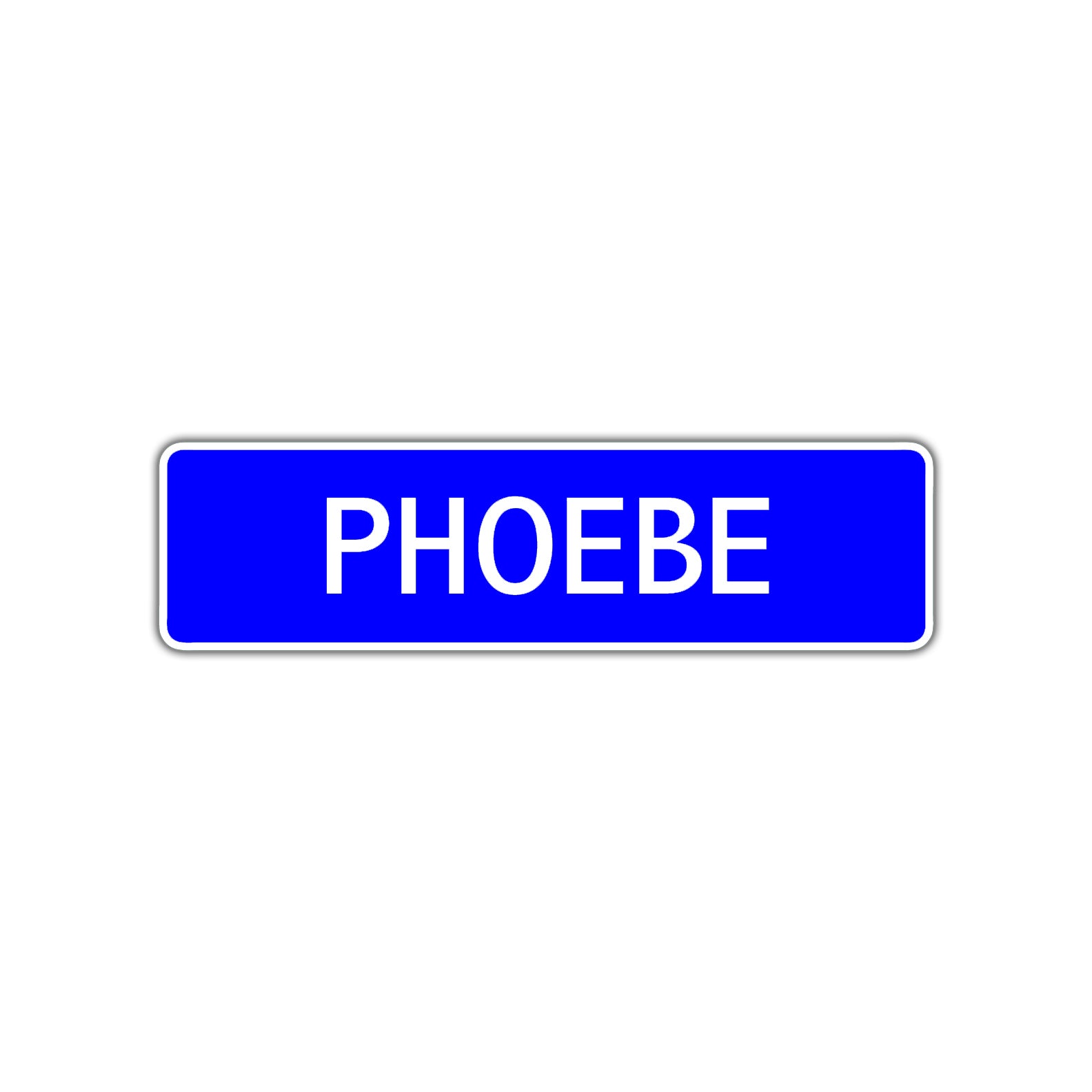 Phoebe Street Sign Children Name Room Plate