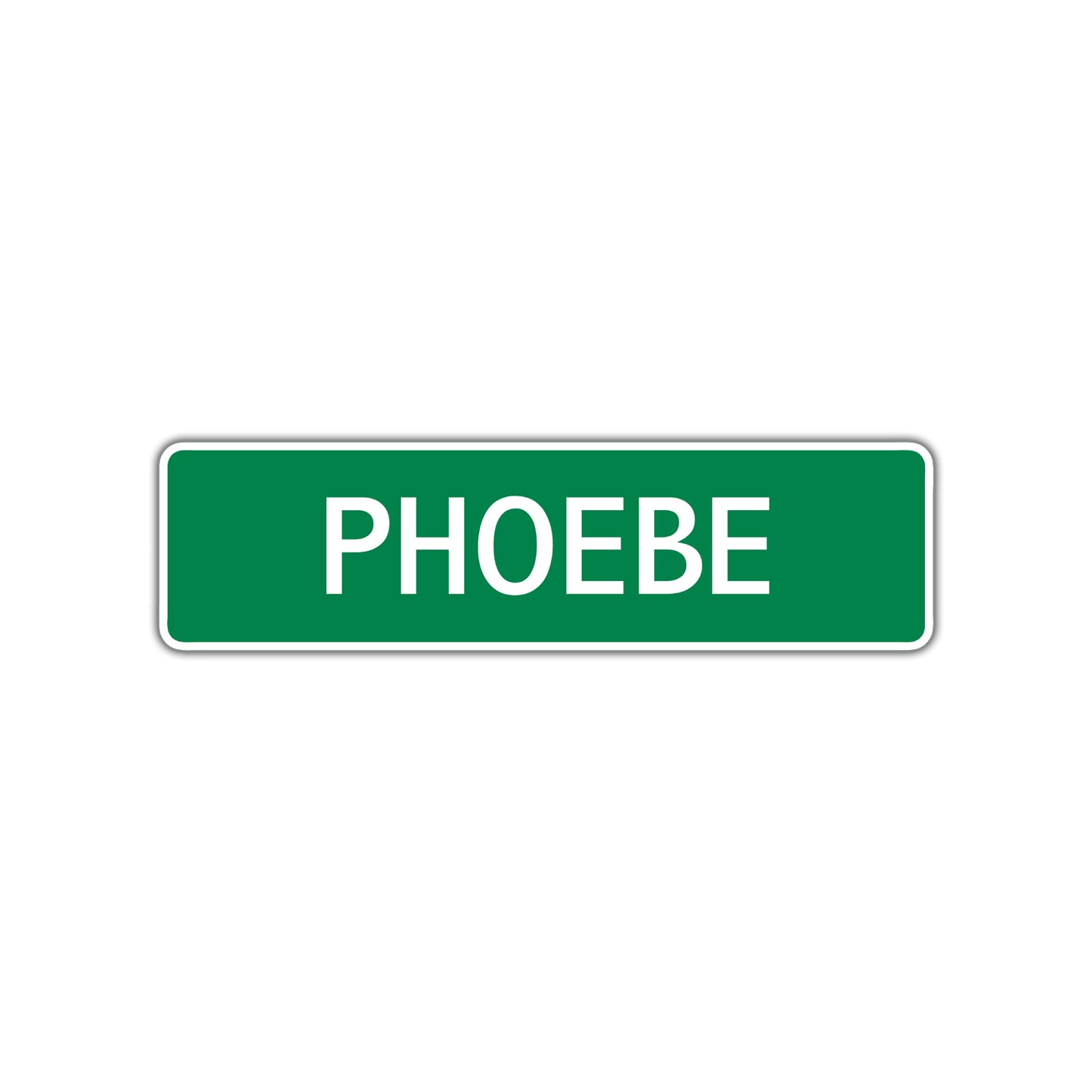 Phoebe Street Sign Children Name Room Plate