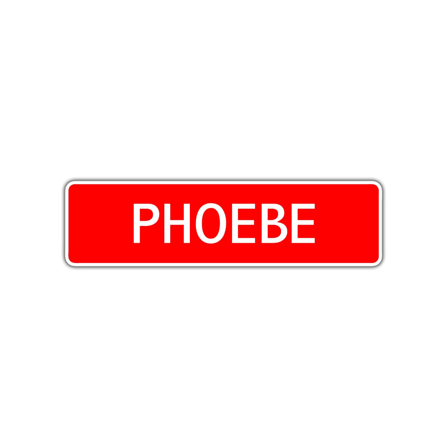 Phoebe Street Sign Children Name Room Plate