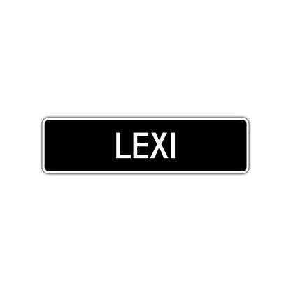 Lexi Street Sign Children Name Room Plate