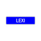 Lexi Street Sign Children Name Room Plate