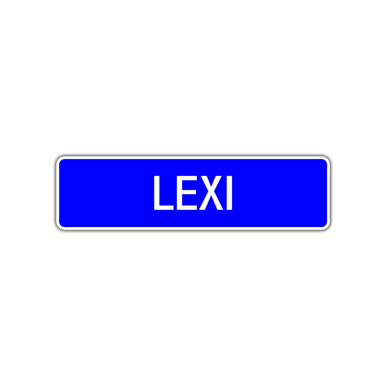 Lexi Street Sign Children Name Room Plate