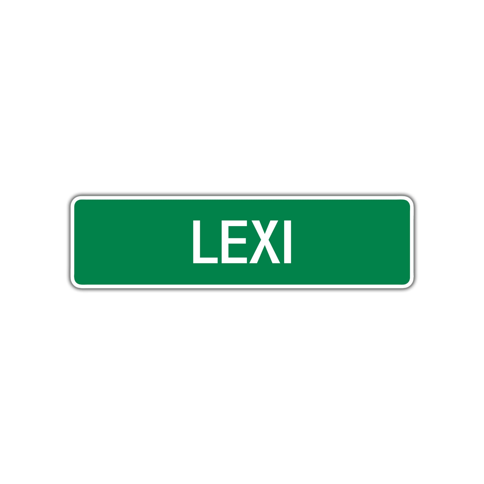 Lexi Street Sign Children Name Room Plate