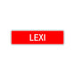 Lexi Street Sign Children Name Room Plate