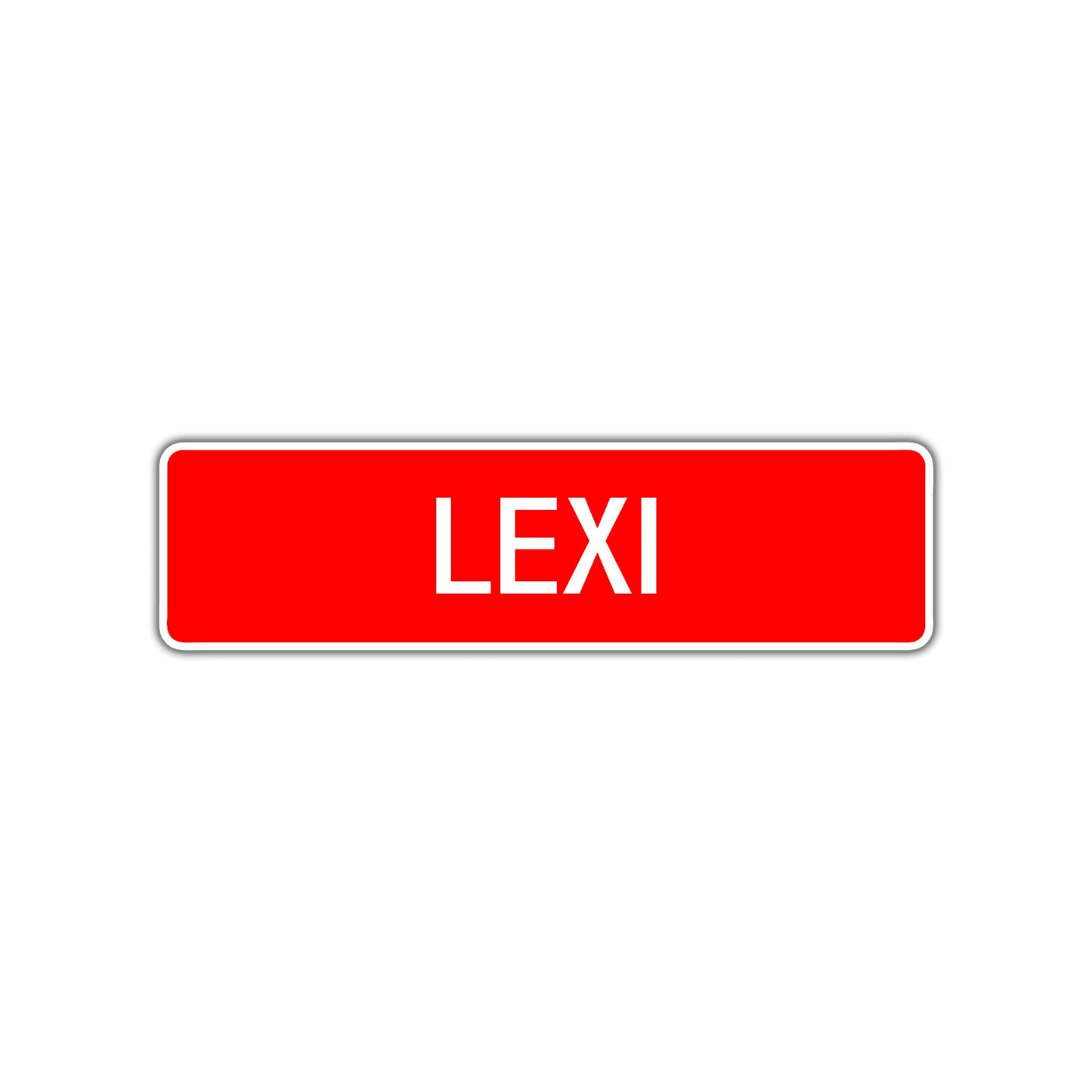 Lexi Street Sign Children Name Room Plate