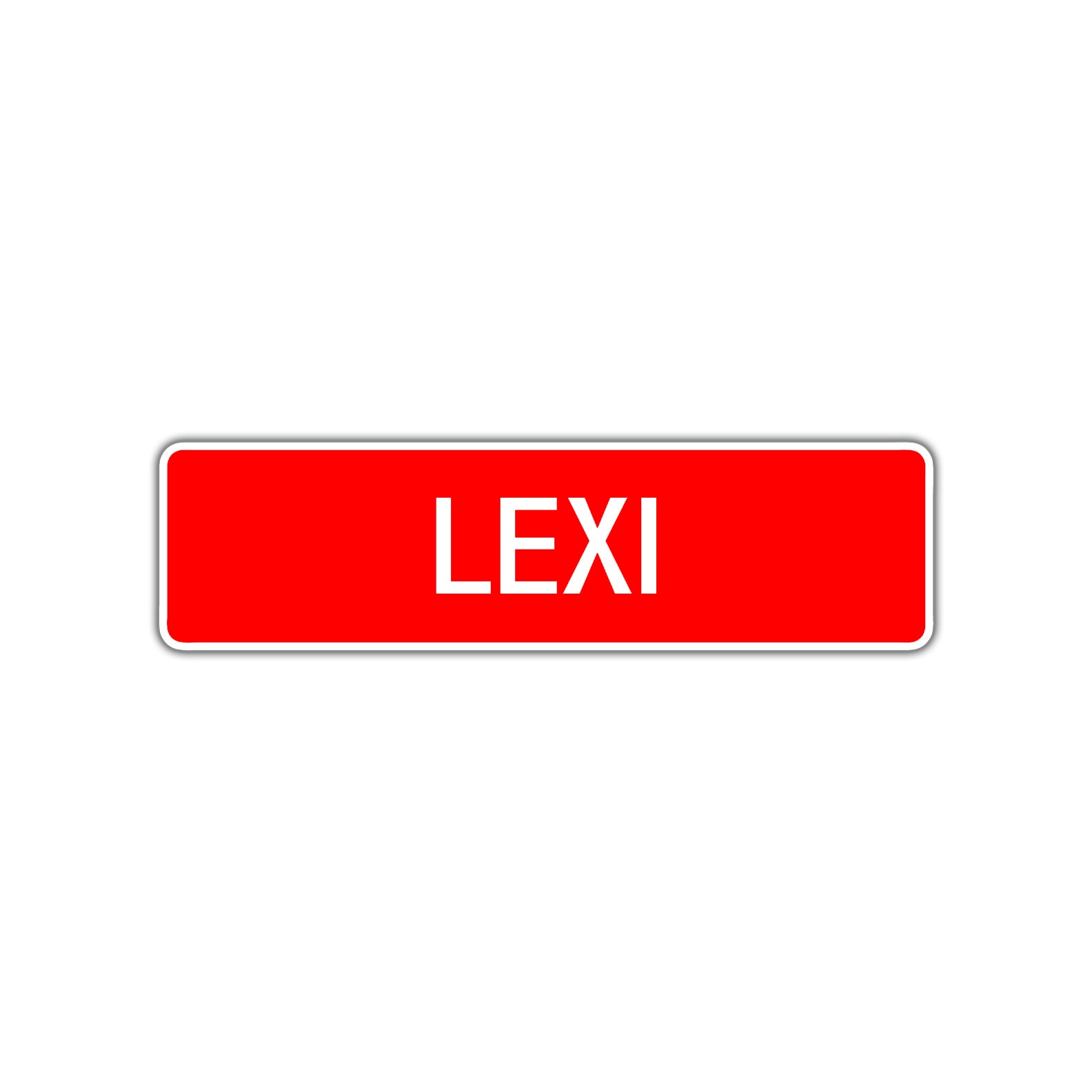Lexi Street Sign Children Name Room Plate