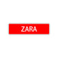 Zara Street Sign Children Name Room Plate