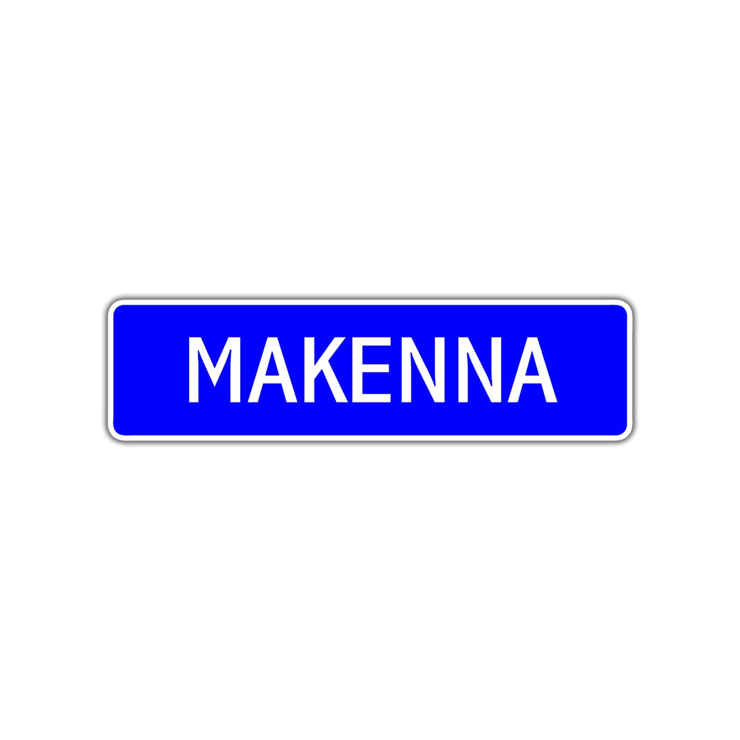 Makenna Street Sign Children Name Room Plate