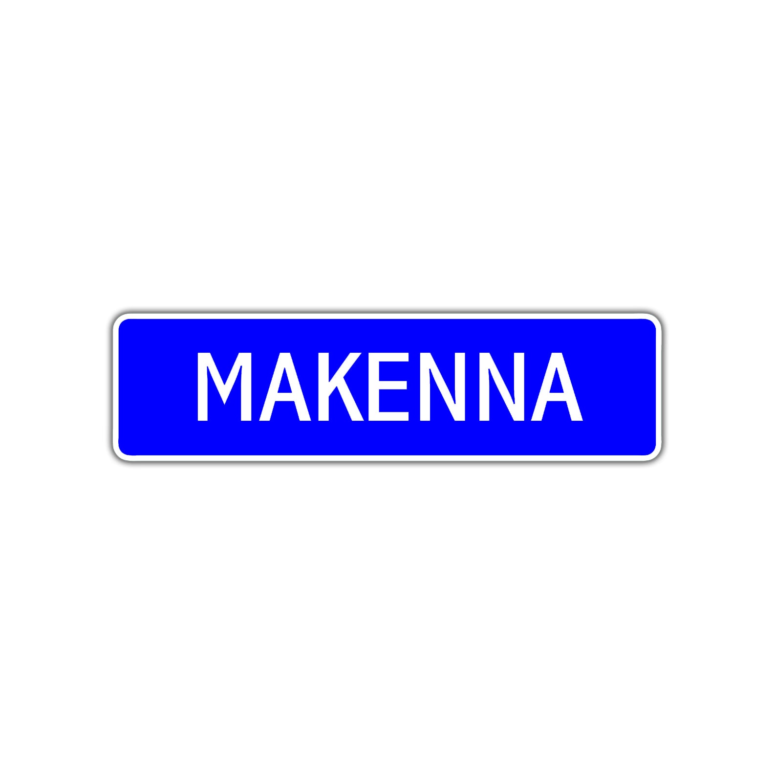 Makenna Street Sign Children Name Room Plate