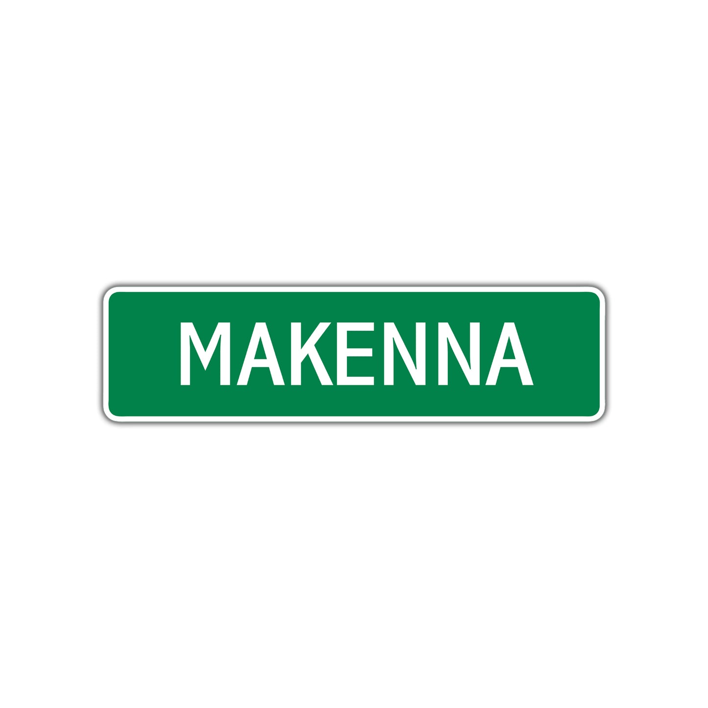 Makenna Street Sign Children Name Room Plate