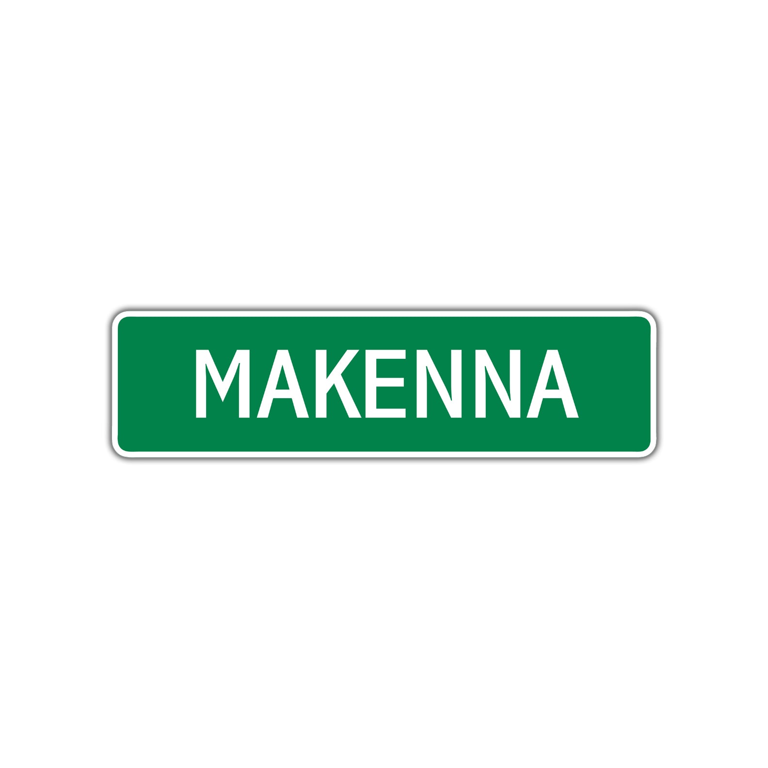 Makenna Street Sign Children Name Room Plate