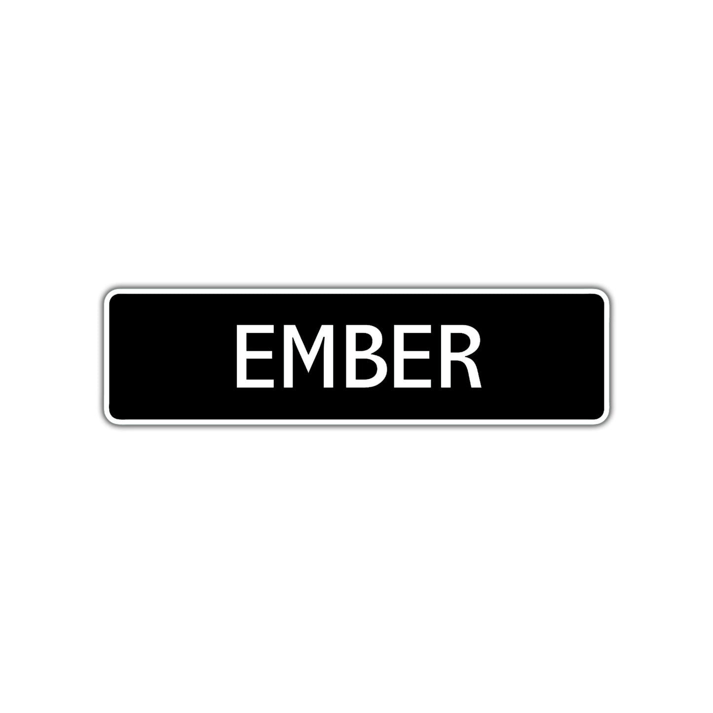 Ember Street Sign Children Name Room Plate