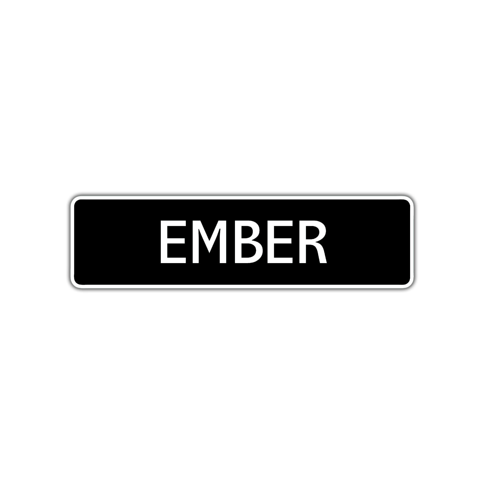 Ember Street Sign Children Name Room Plate
